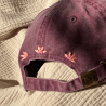 Casquette 100% coton brodée main motif floral unique – Artisanat français - Alobélise Créations