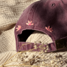 Casquette 100% coton brodée main motif floral unique – Artisanat français - Alobélise Créations