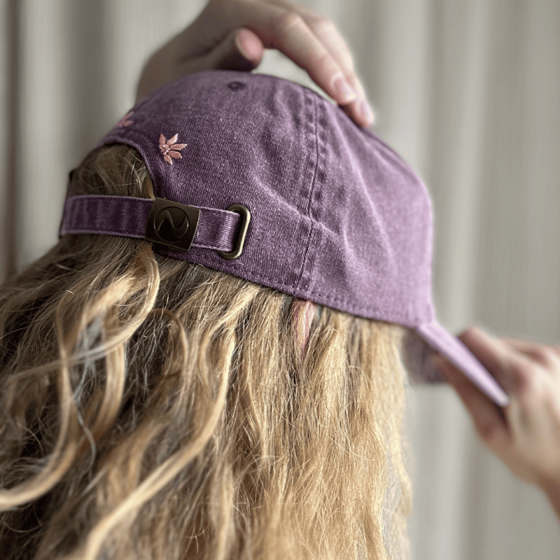 Casquette 100% coton brodée main motif floral unique – Artisanat français - Alobélise Créations
