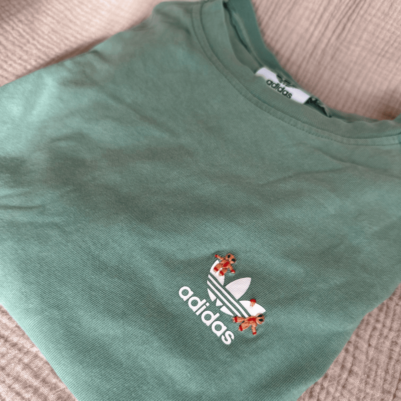 Tee-shirt brodé Pain d'épices- Alobélise Créations