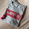 Tee-shirt Levis brodé Logo Fleuri - Alobélise Créations