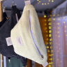 Sac banane en couverture polaire jaune – Pièce unique upcyclée | Alobelise