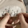 Kit de broderie florale DIY – motifs de fleurs à broder sur jean et vêtements