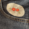 Kit de broderie florale DIY – motifs de fleurs à broder sur jean et vêtements