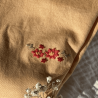 Kit de broderie florale DIY – motifs de fleurs à broder sur jean et vêtements