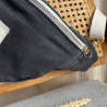 Sac Banane Denim Upcyclé Noir - Alobélise Créations