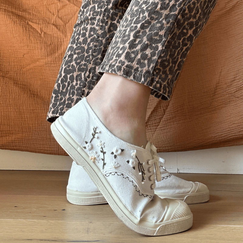 Baskets personnalisées brodées sur mesure - Alobélise Créations