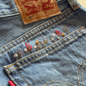 Short 501 Fleurs Sauvages - Alobélise Créations